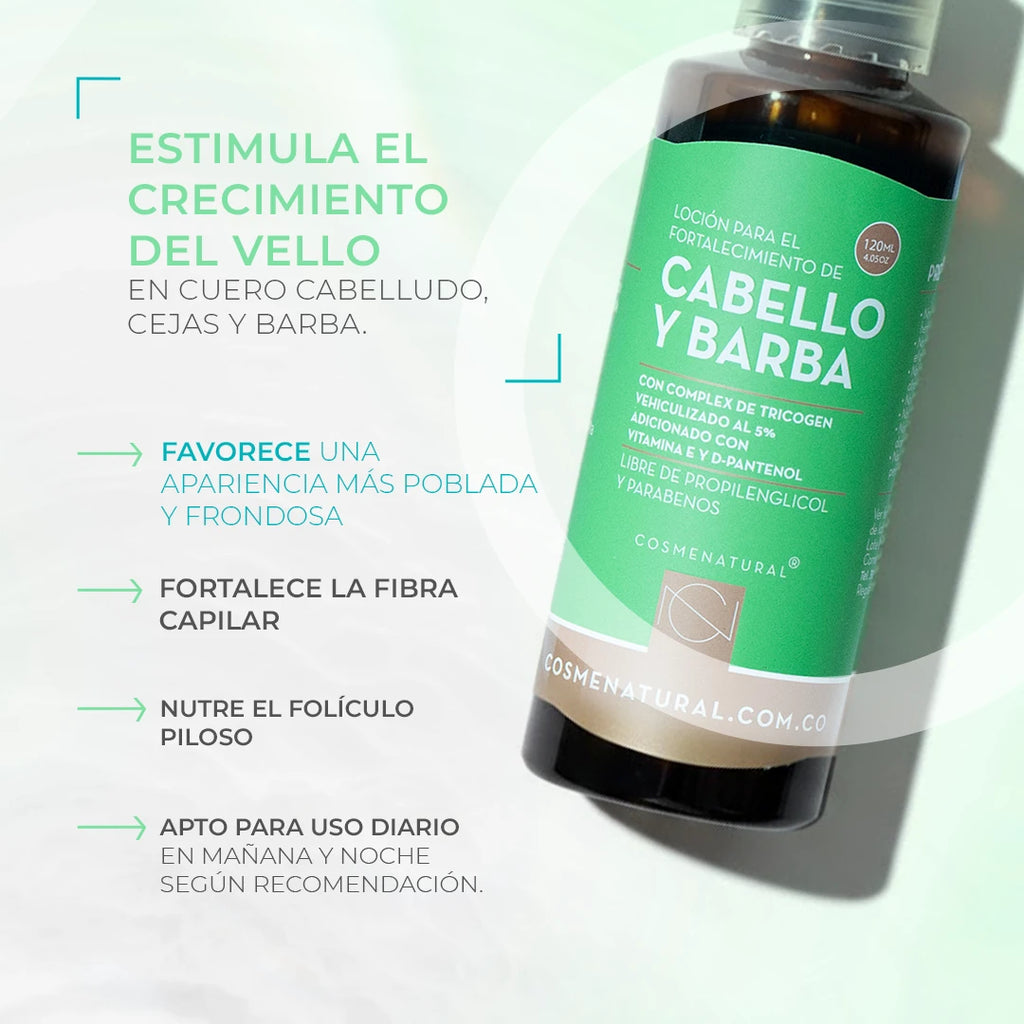 Tónico capilar cabello y barba x 60ml