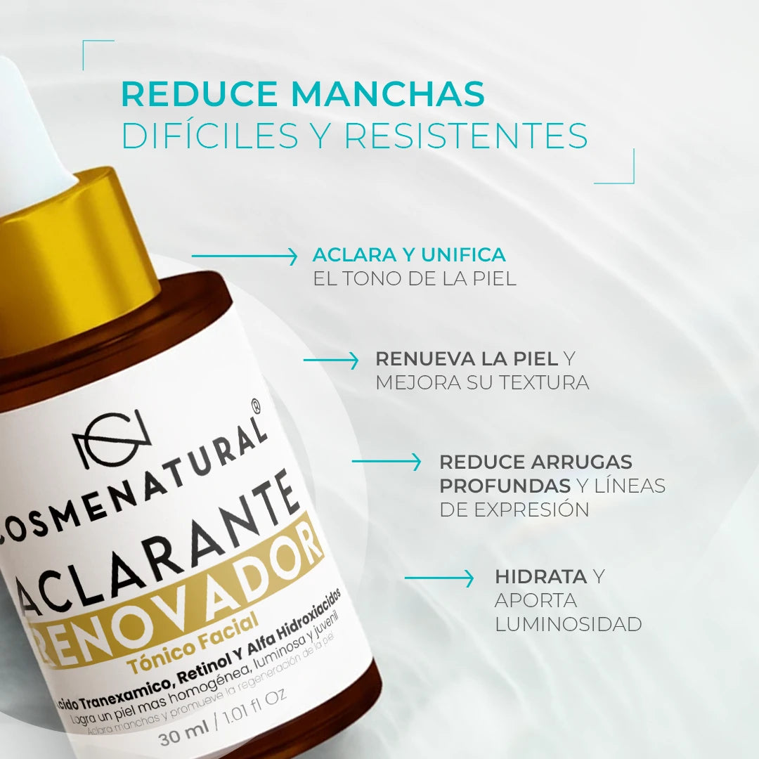 Tónico Aclarante y Renovador Cutáneo