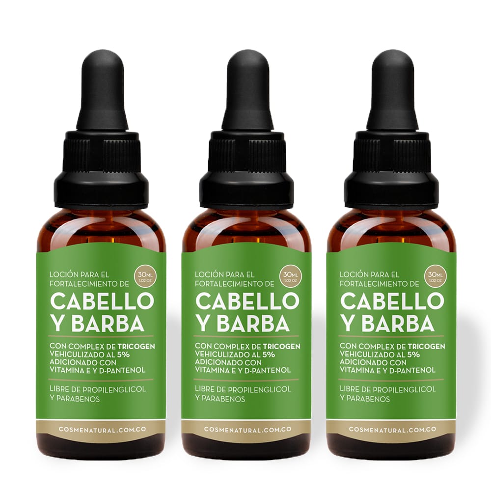 Promo: 3 Tónicos capilares cabello y barba x 30ml
