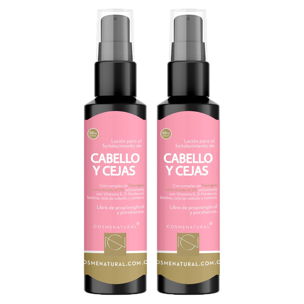 Promo: 2 Tónicos capilares cabello y cejas x 60ml